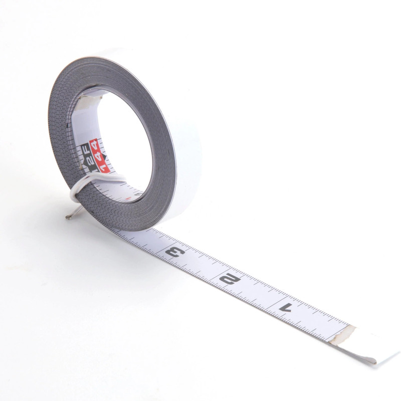 Self-Adhesive Measuring Tape - Types:Left to Right Reading - Length:12&apos;